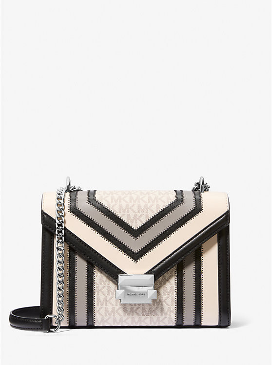 Whitney Medium Color-Block and Signature Logo Shoulder Bag | Michael Kors US