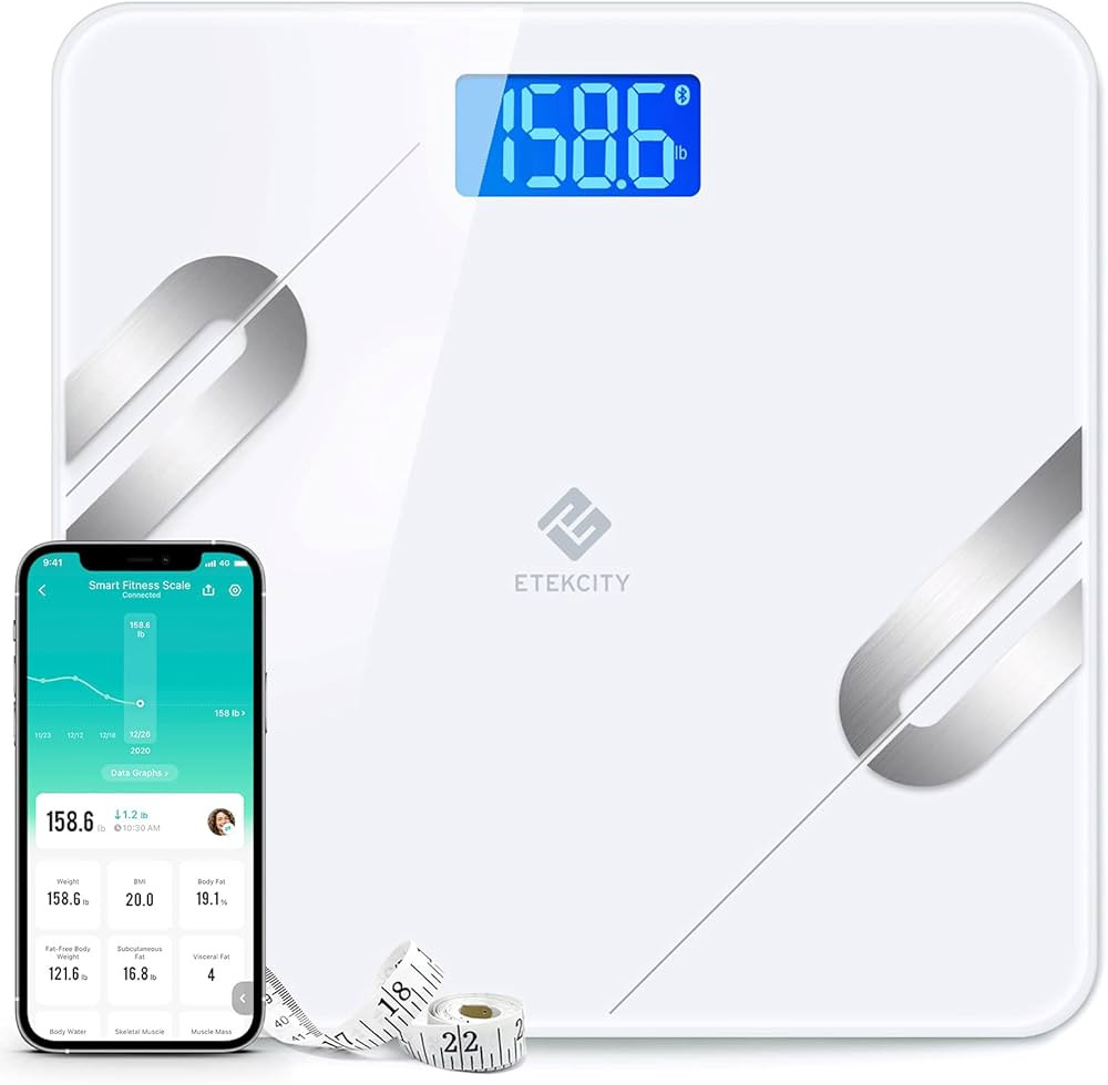 Etekcity Bluetooth Body Fat Scale, Smart BMI Weight Scale Digital Bathroom Wireless Scale, Backli... | Amazon (CA)