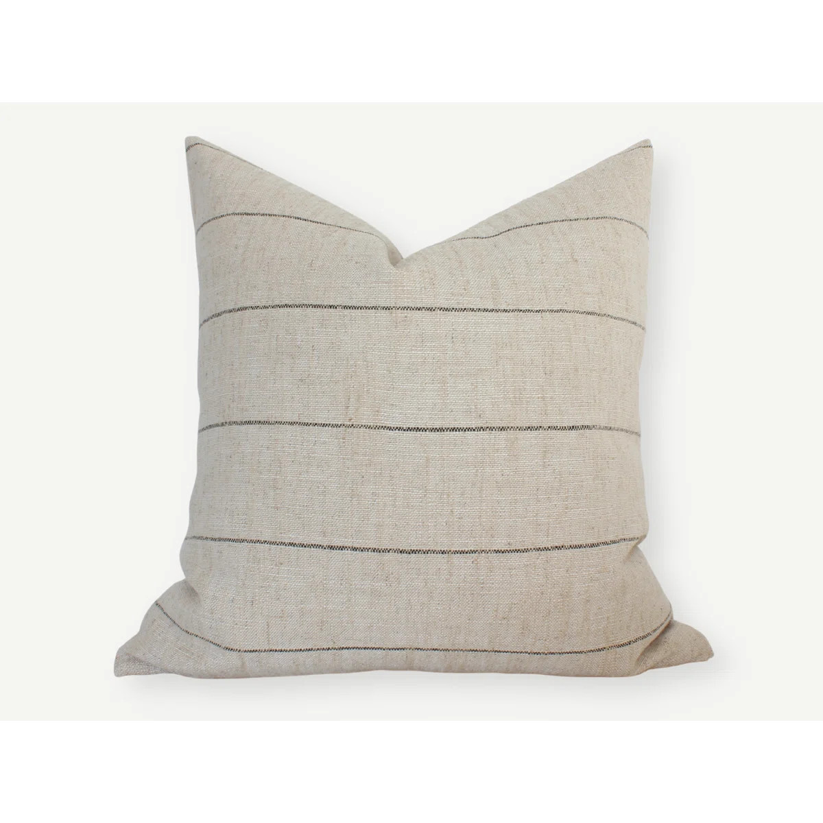 Neutral Striped Throw Pillow Cover, Farmhouse Pillow Cover | Wayfair North America