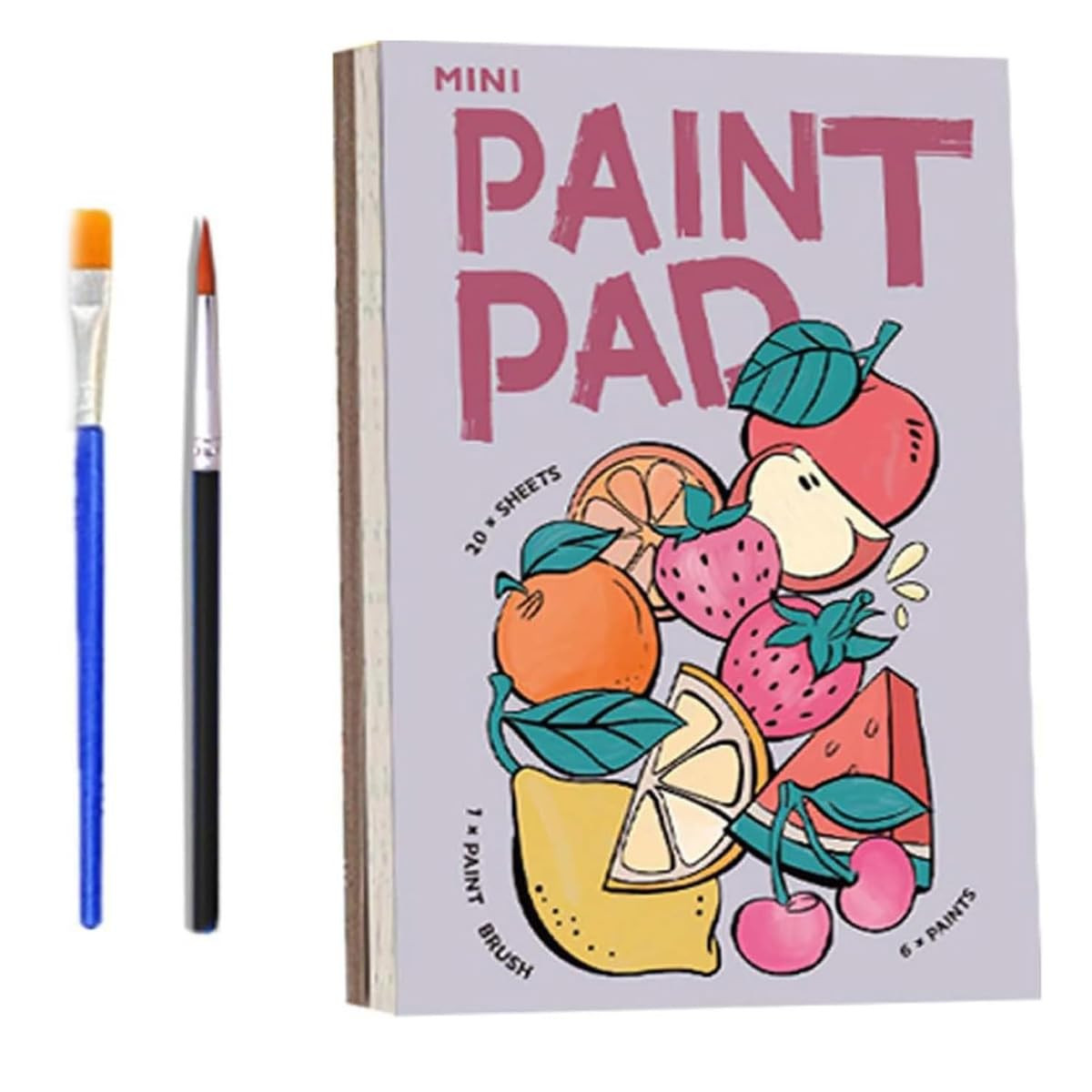 Pocket Watercolor Painting Book - 21 Pages Mini Watercolor Paint Pads, Fruit Pattern Watercolor W... | Amazon (US)