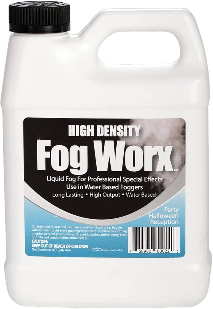 FogWorx Extreme High Density Fog Juice - Long Lasting, High Output, Odorless Water Based Machine ... | Amazon (US)