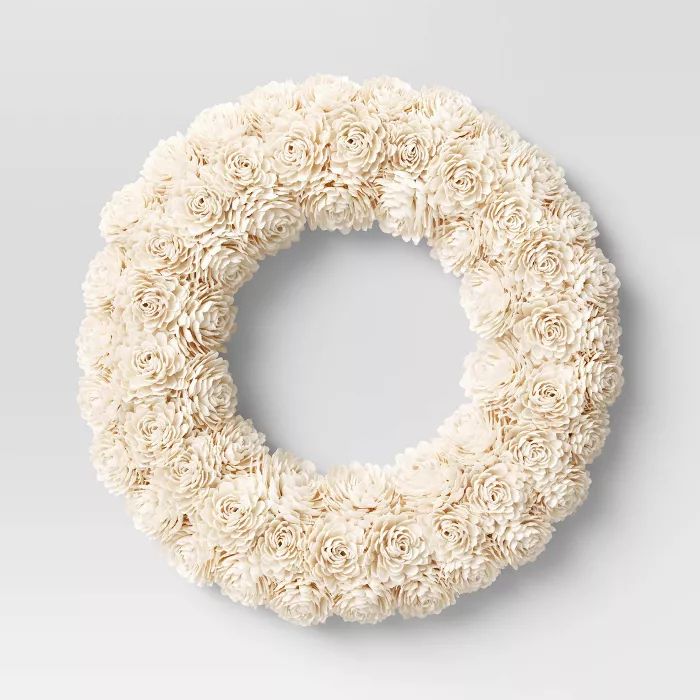 White Shola Wreath - Threshold&#8482; | Target
