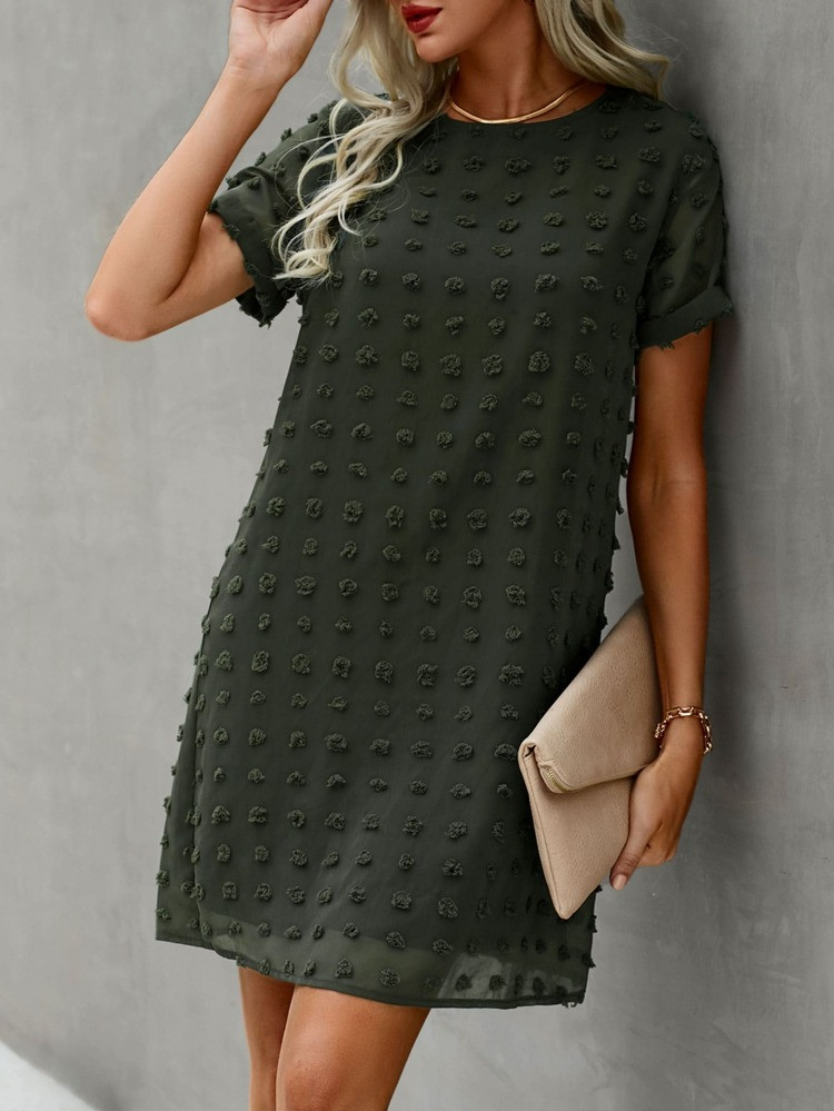Swiss Dot Tunic Dress | SHEIN