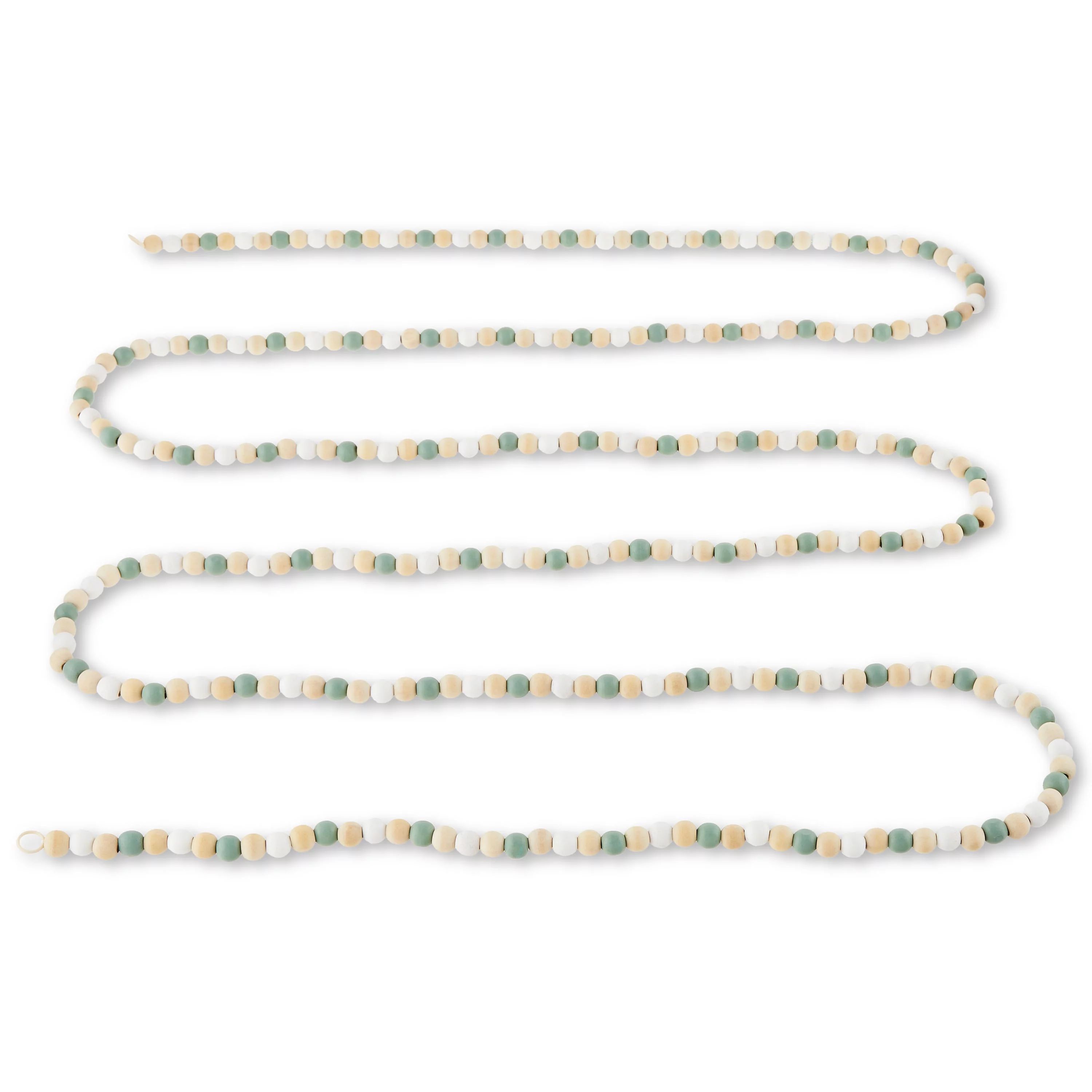 Multicolor Wooden Bead Garland, 12', by Holiday Time | Walmart (US)