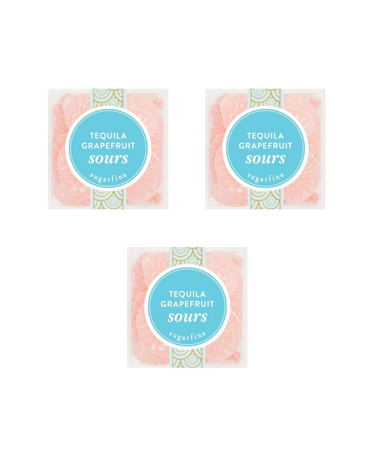 Sugarfina Tequila Grapefruit Sours - Small Cube Kit (Pack of 3) | Macy's