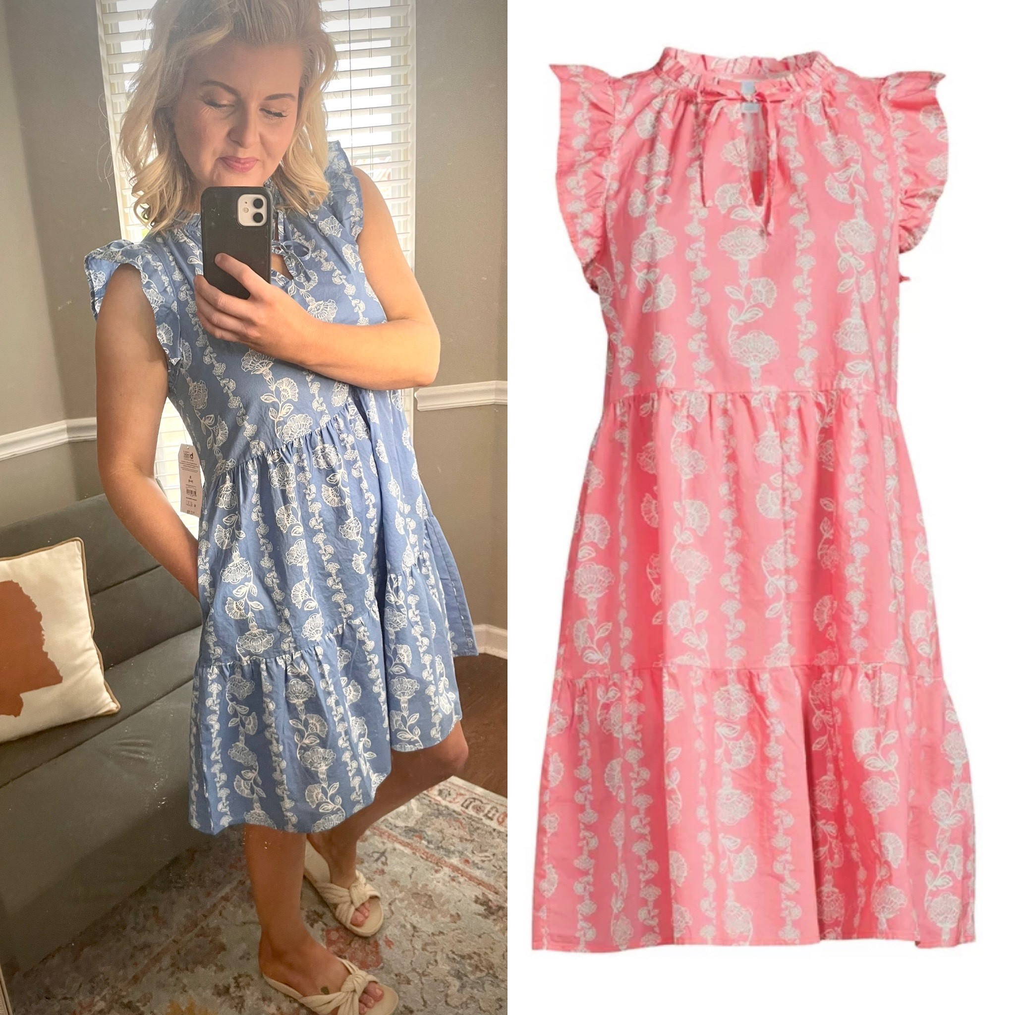 Sweet and feminine, this Tiered Dress from Walmart is light and breezy cotton poplin perfect for spring and summer days. Style it with cute sandals or flats to complete the look. If you need a Mothers Day brunch outfit or a vacation dress, it’s her! And the coral is so pretty too! 
I’m wearing a medium and it fits perfectly! 

#dresses #mothersday #vacationoutfit #walmartfind #walmartfashion #walmart #affordable 

#LTKunder50 #LTKfit #LTKSeasonal