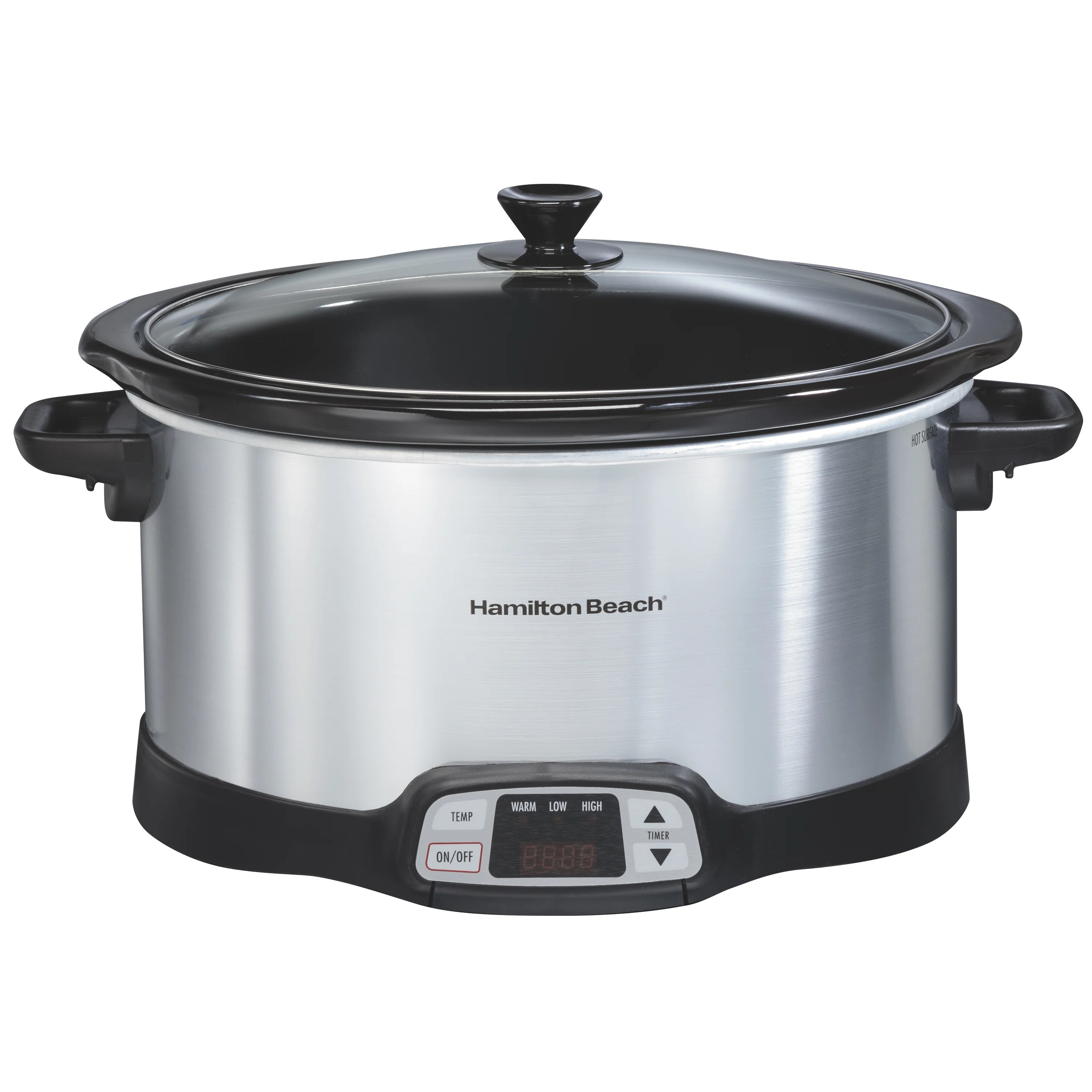 Hamilton Beach® Programmable Countdown Slow Cooker 8 Quart Capacity Silver & Reviews | Wayfair | Wayfair North America