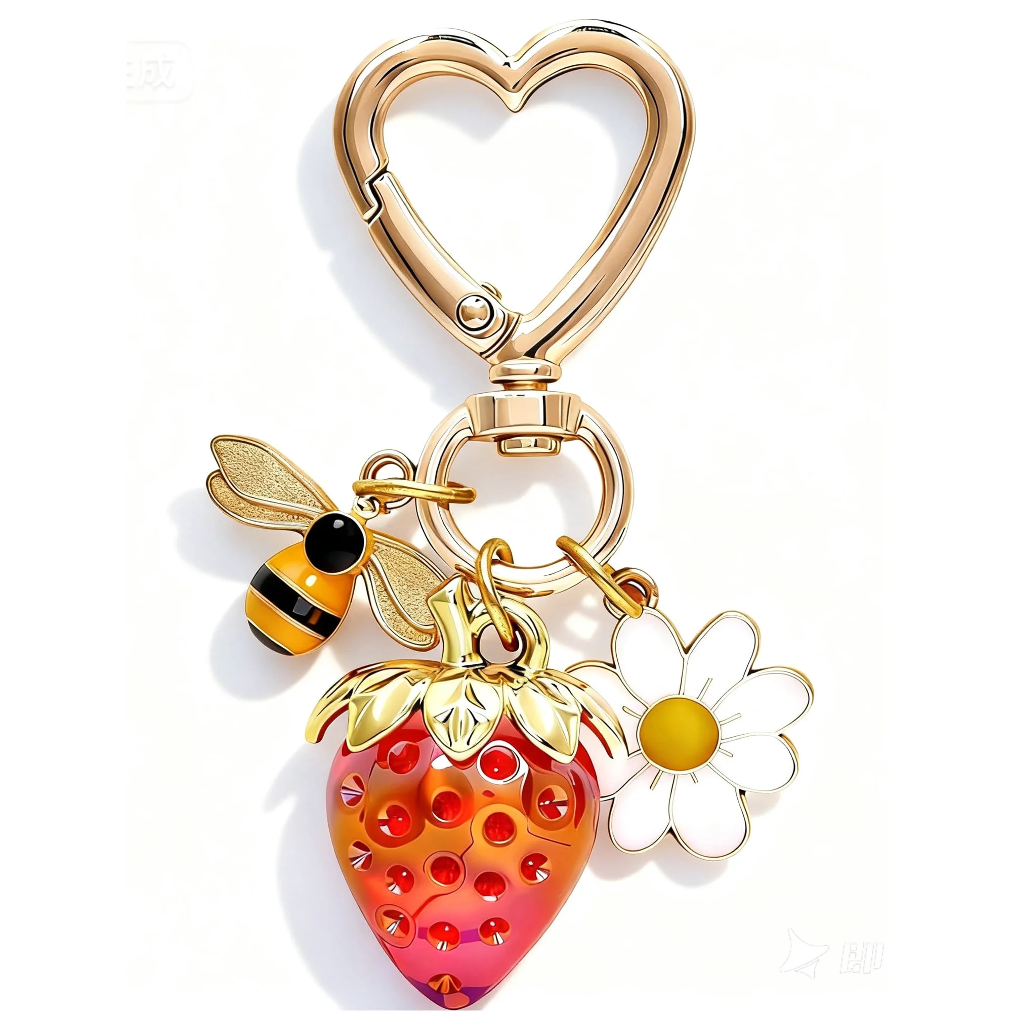 Soda Candy Cute Strawberry Bag Charms, Kawaii Flower Daisy Keychain Accessories Decor for Women P... | Walmart (US)