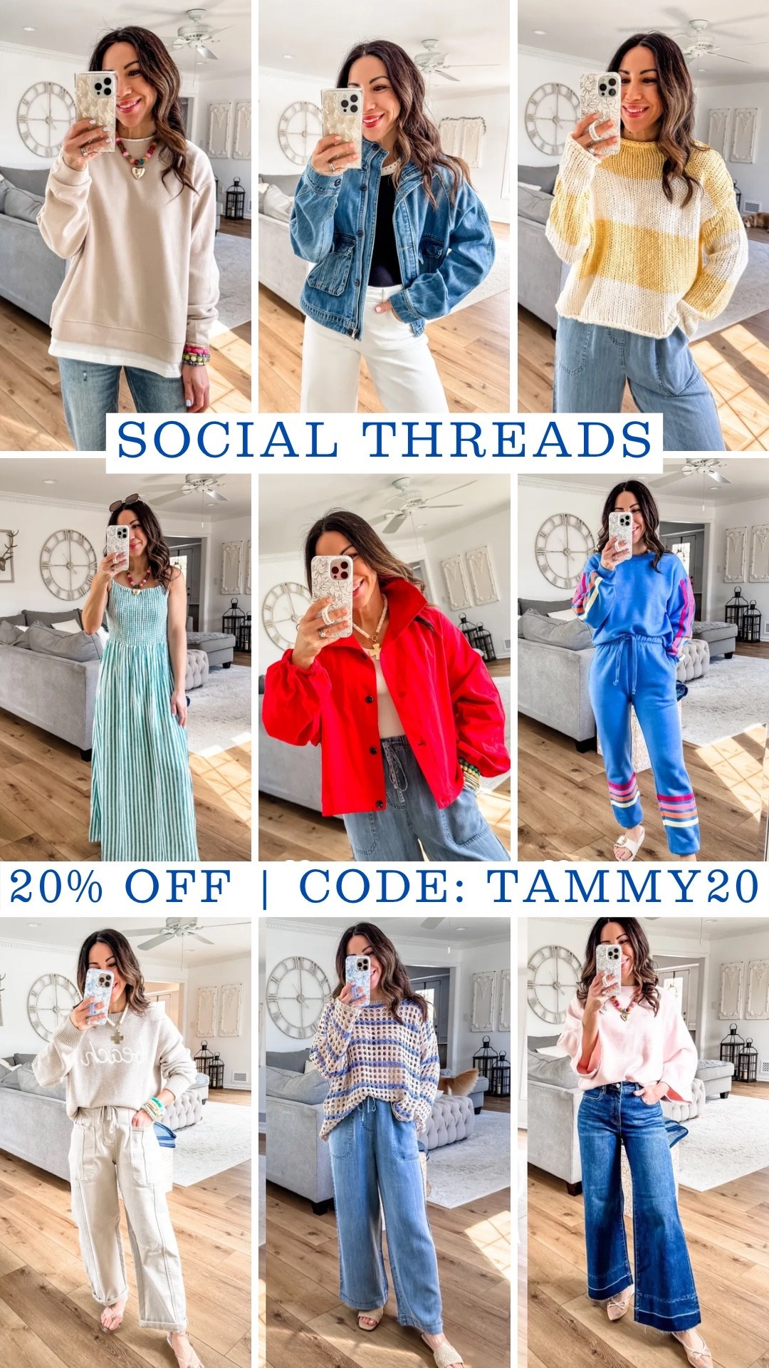20% off sitewide @socialthreads with code TAMMY20. 

#LTKSaleAlert #LTKOver40 #LTKPetite