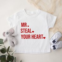 Mr. Steal Your Heart Shirt, Baby Boys Valentine Tees, Kid Outfit, Cute Clothes, Toddler Boy Shirt | Etsy (US)