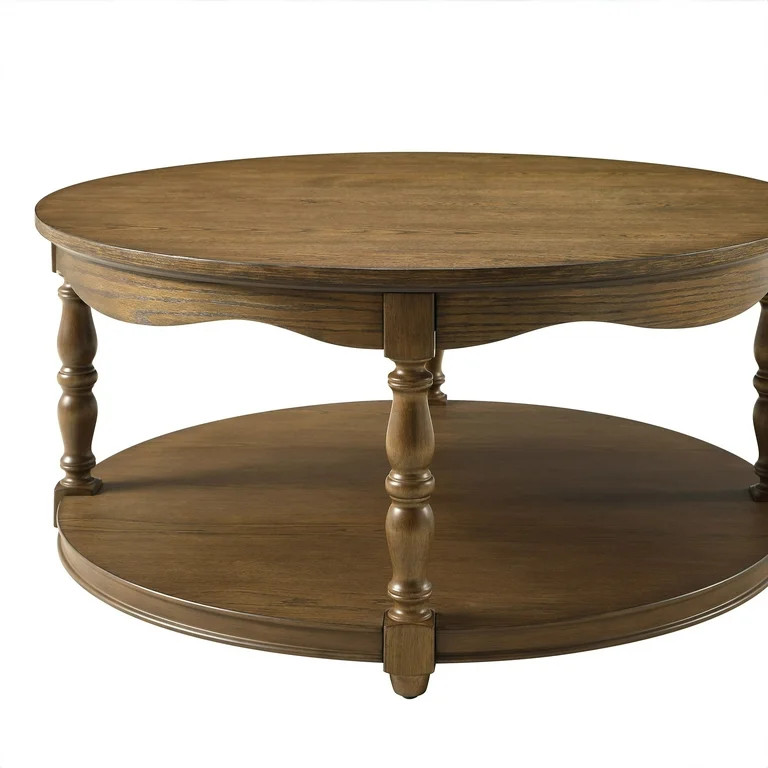 Pioneer Woman Helen Round Coffee Table, Heirloom Brown | Walmart (US)