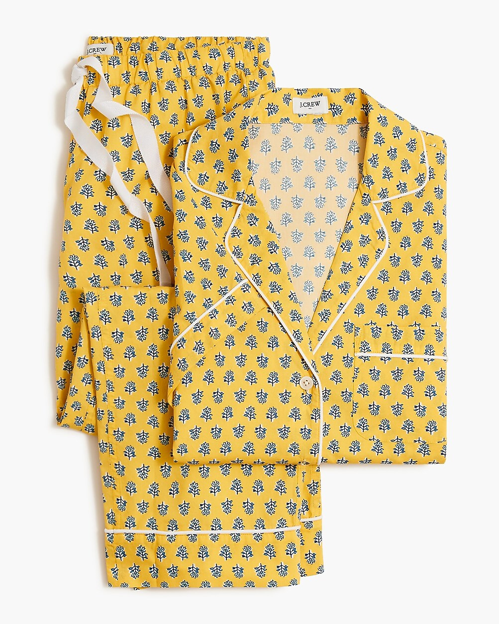 Short-sleeve pajama set with cropped pant | J.Crew Factory