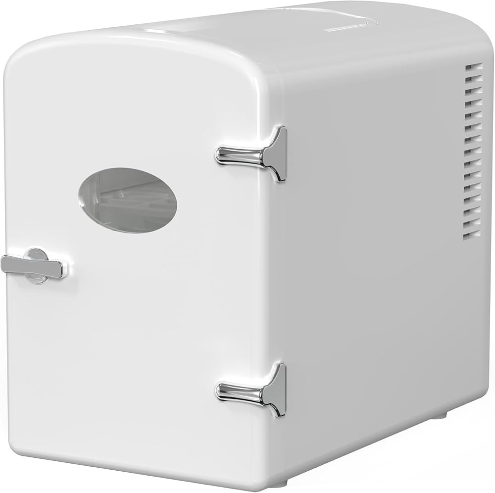 HealSmart Mini Fridge with Observation Window 6L/9 Can Skincare Beverage Small Refrigerator, 100%... | Amazon (US)