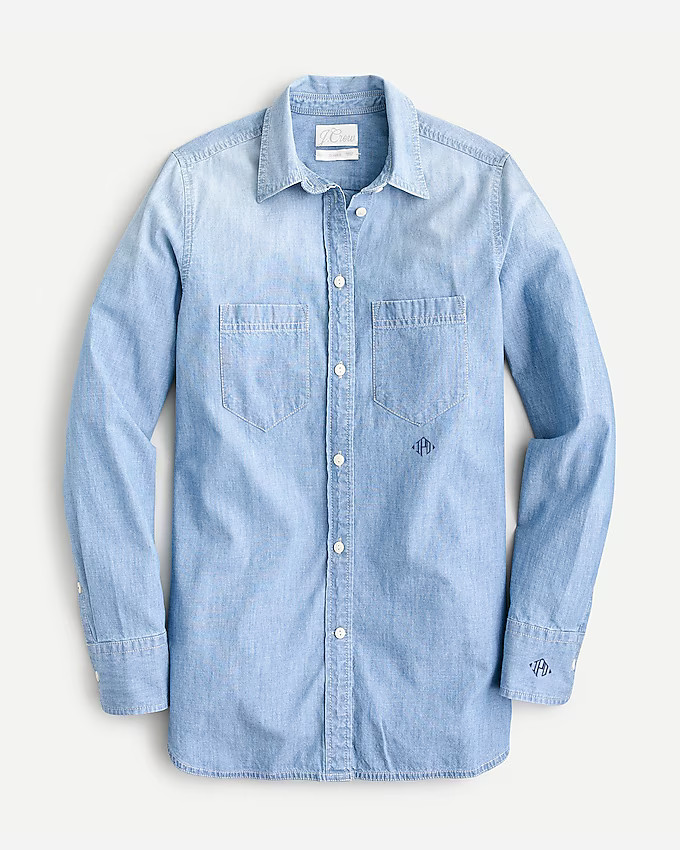 Classic-fit chambray shirt | J. Crew US