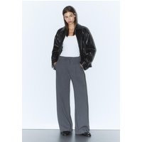 Stradivarius Smart trousers with darts and drawstrings Dark grey 12 | Stradivarius (UK)