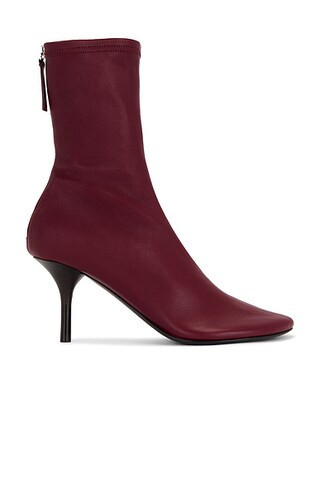 Acne Studios Back Ankle Boot in Wine Red - Red. Size 39 (also in 36, 41). | FWRD 