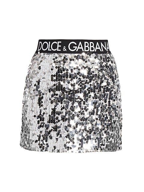 Zebra Sequin-Embroidered Miniskirt | Saks Fifth Avenue
