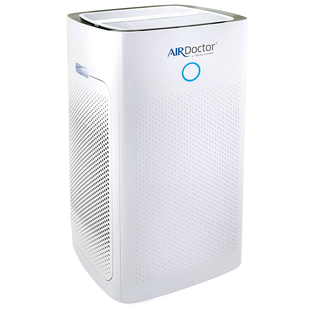 AIR Doctor - AirDoctor AD5000/AD5500 4-in-1 Air Purifier for Extra Large Spaces, High Ceilings, UltraHEPA, Carbon & VOC Filters - White | Best Buy U.S.