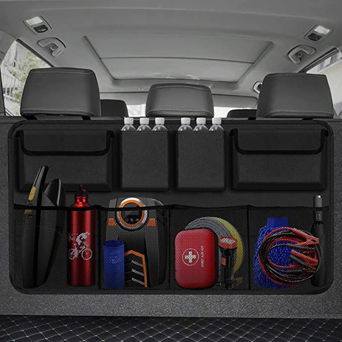 Car Trunk Organizer, Backseat Hanging Organizer with 8 Large Storage Bag -Trunk Organizer for SUV... | Amazon (US)