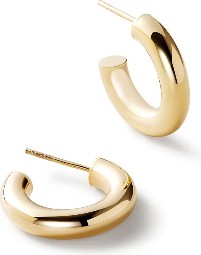 Chunky Gold Hoop Earrings - Gold Bold C-Hoops Small | Nordstrom