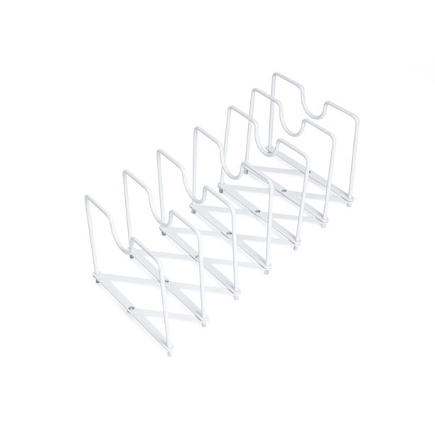 Mainstays Expandable Pan & Lid Organizer, White | Walmart (US)