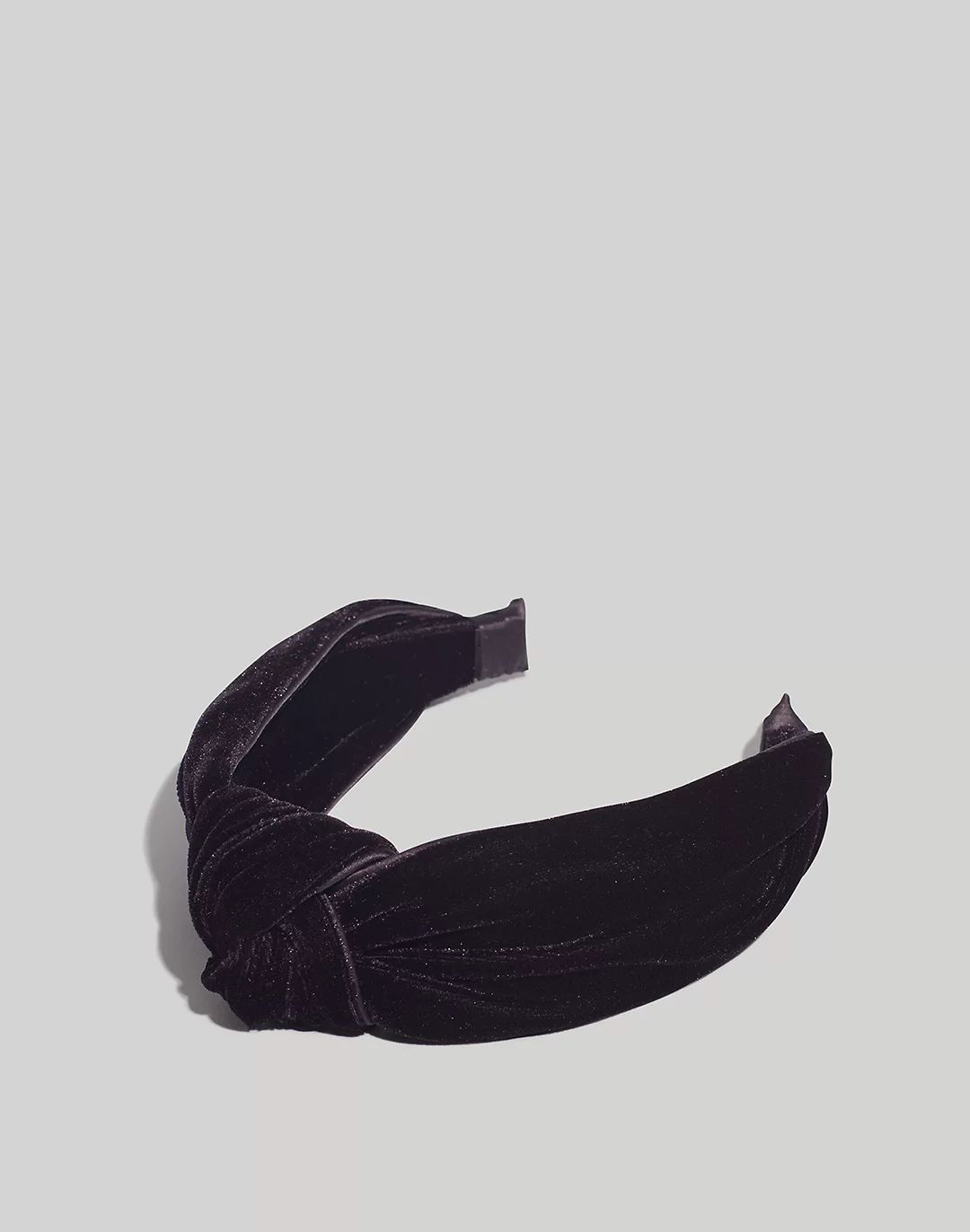 Knotted Velvet Covered Headband | Madewell