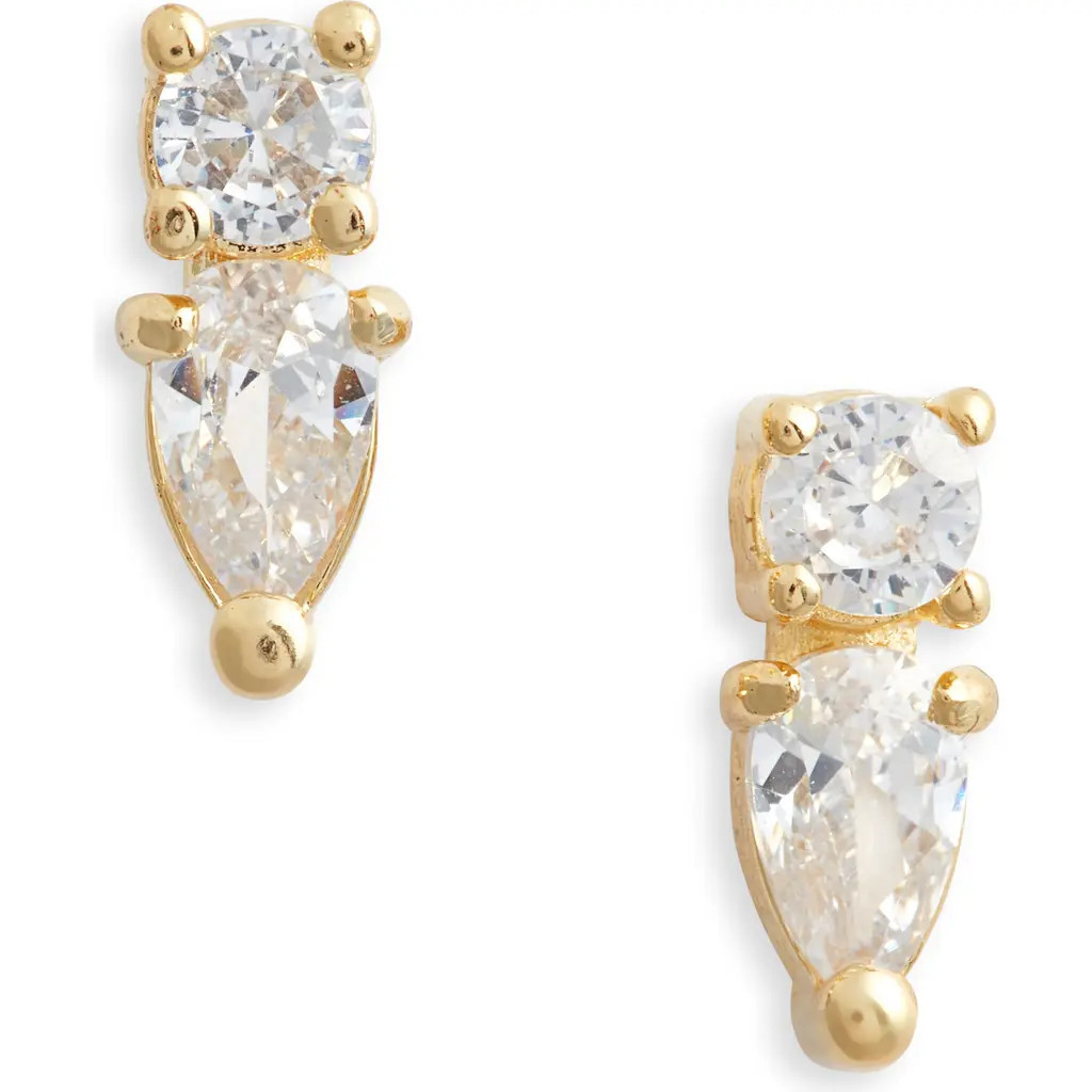 Child of Wild Dew Drop Cubic Zirconia Stud Earrings in Gold at Nordstrom | Nordstrom