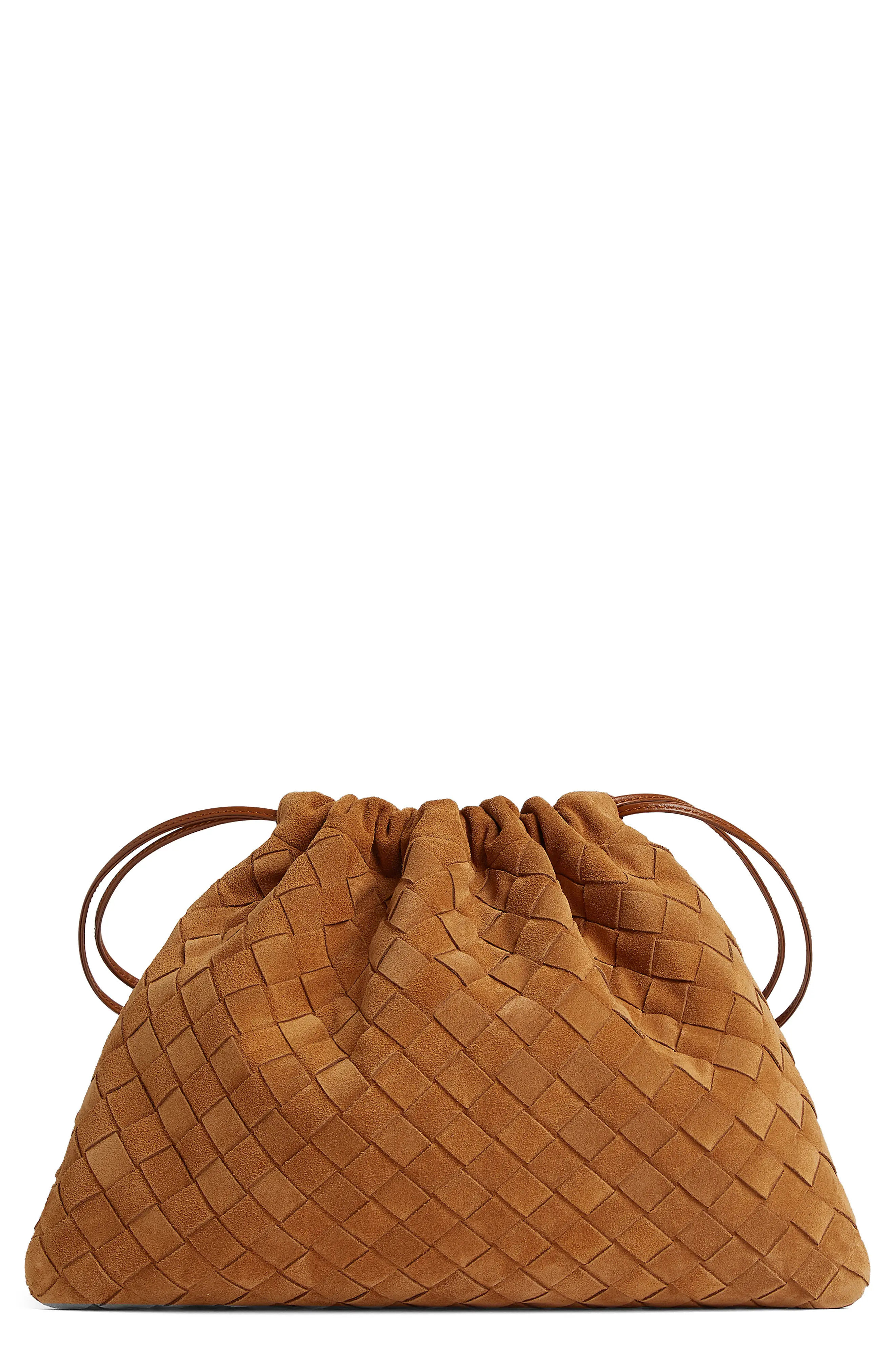 Bottega Veneta Medium Dustbag Intrecciato Suede Bag (Women) | Nordstrom | Nordstrom