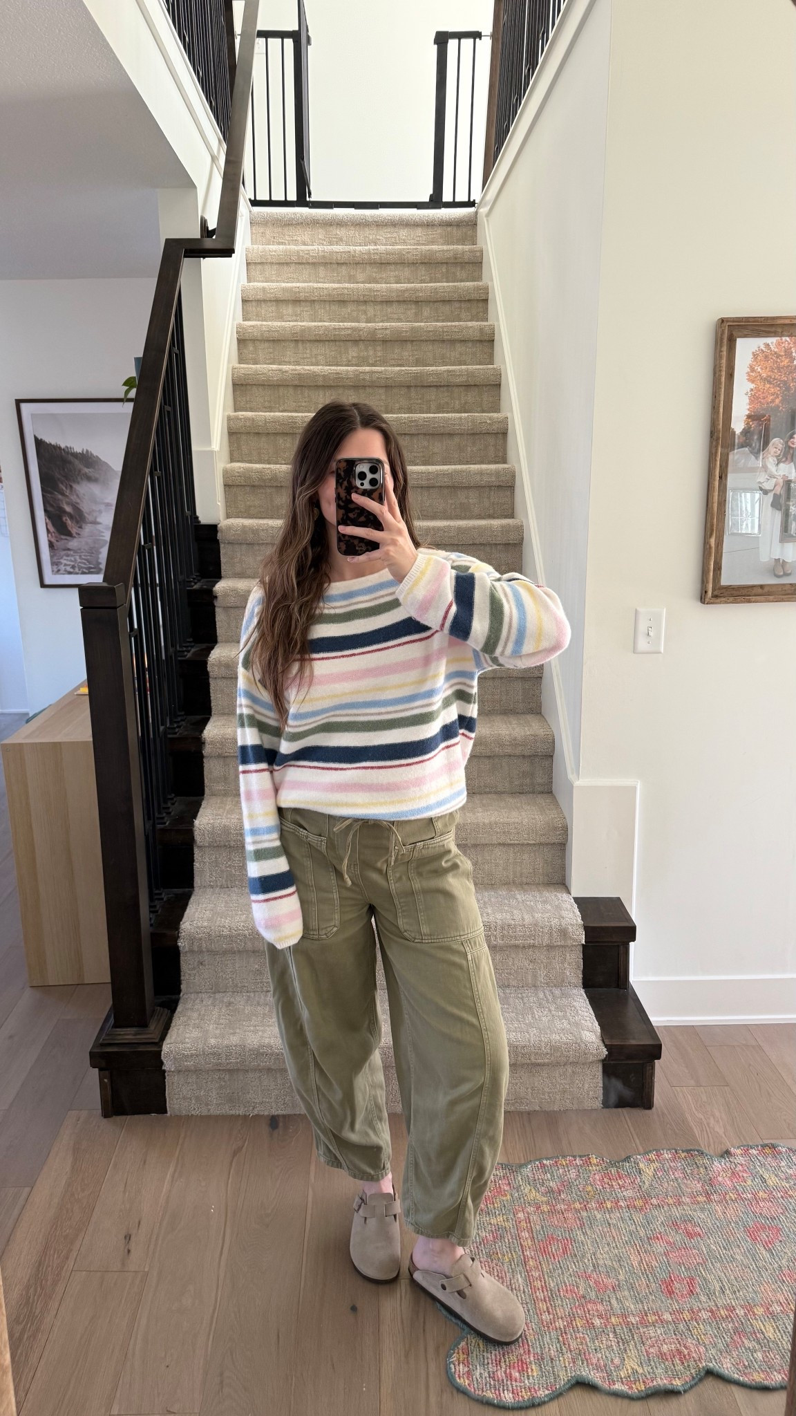 wearing a small in striped sweater and xs in pants, just restocked! Some of my favorite pants, have in two washes, so comfy and love how hey fit! 

Colorful outfit, mom outfit, postpartum, spring style

#LTKootd
