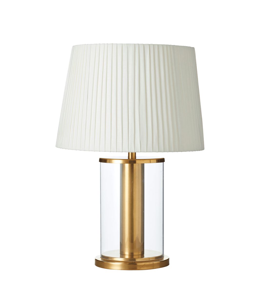 Corlo Table Lamp - Antique Gold/Clear | OKA US