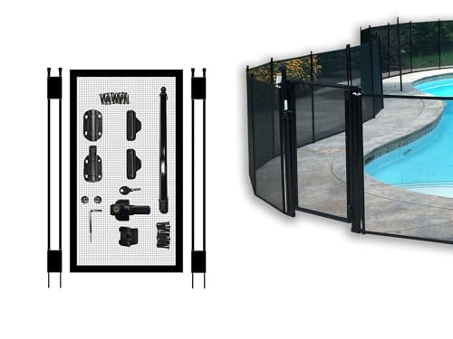 Pool Fence DIY by Life Saver Self-Closing Gate Kit, Black (Pack of 1) | Amazon (US)