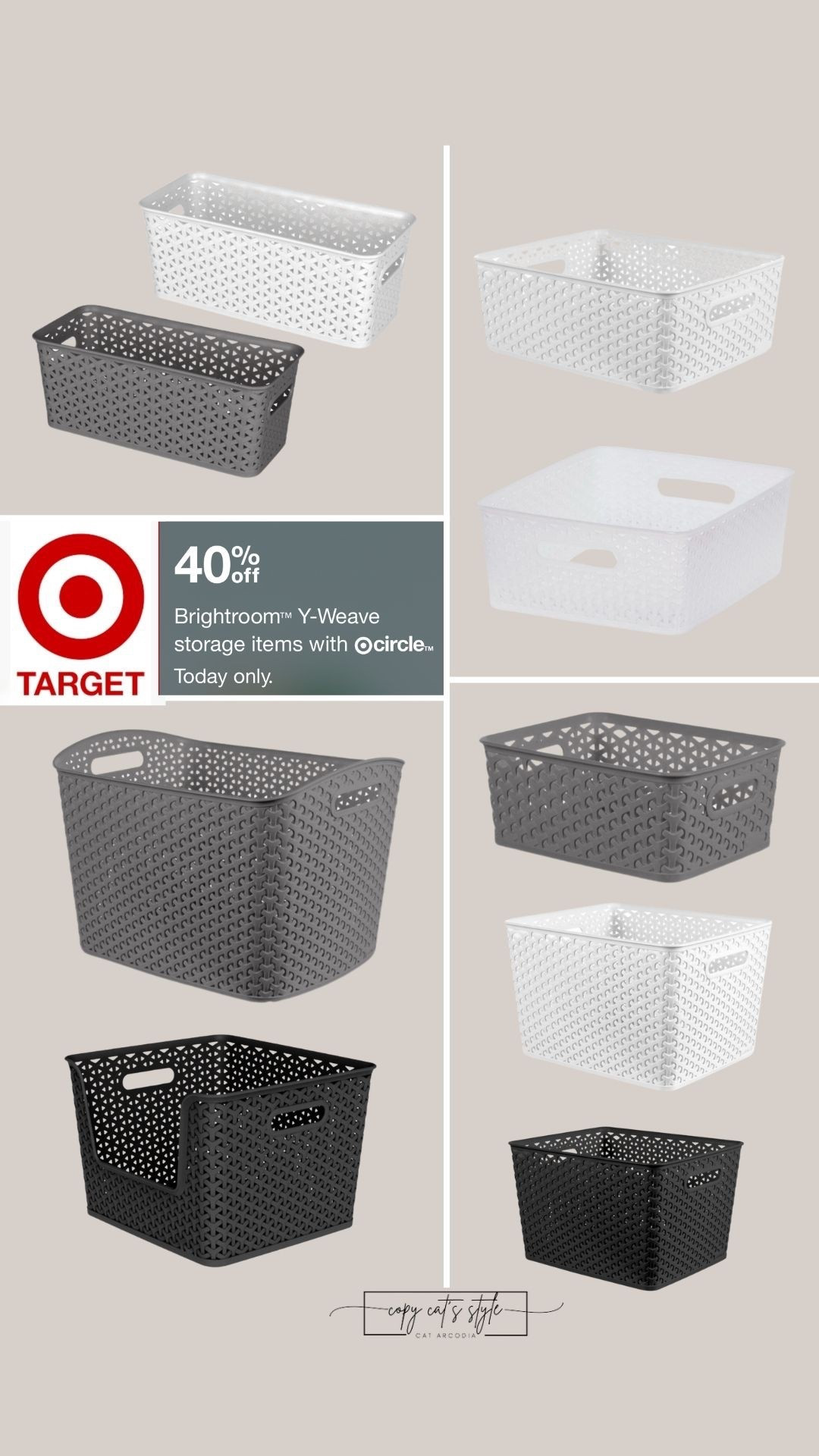 Brighton storage baskets on sake. Target baskets. 

#LTKSaleAlert #LTKHome #LTKFindsUnder50