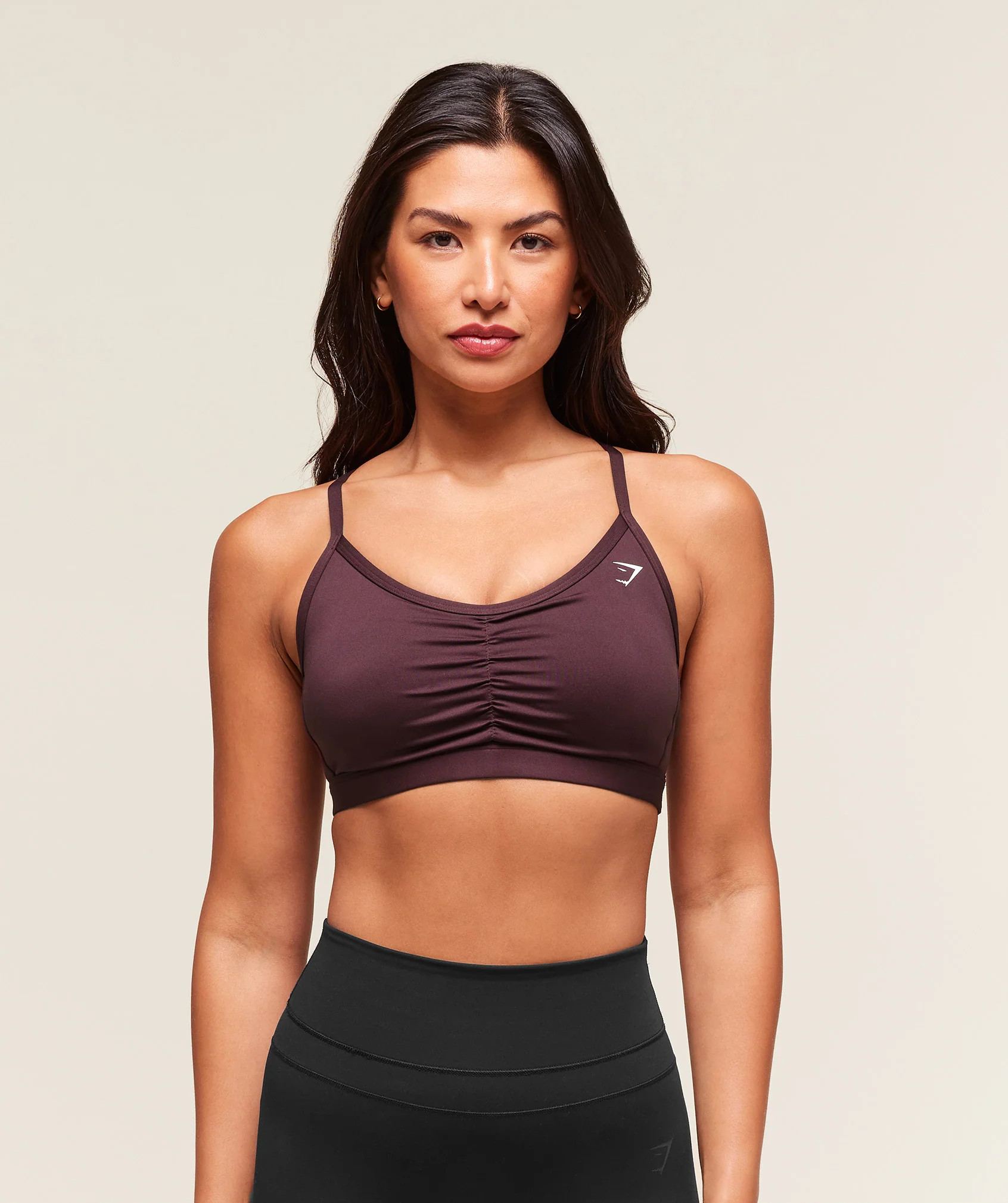 Gymshark Ruched Sports Bra - Cherry Purple | Gymshark US