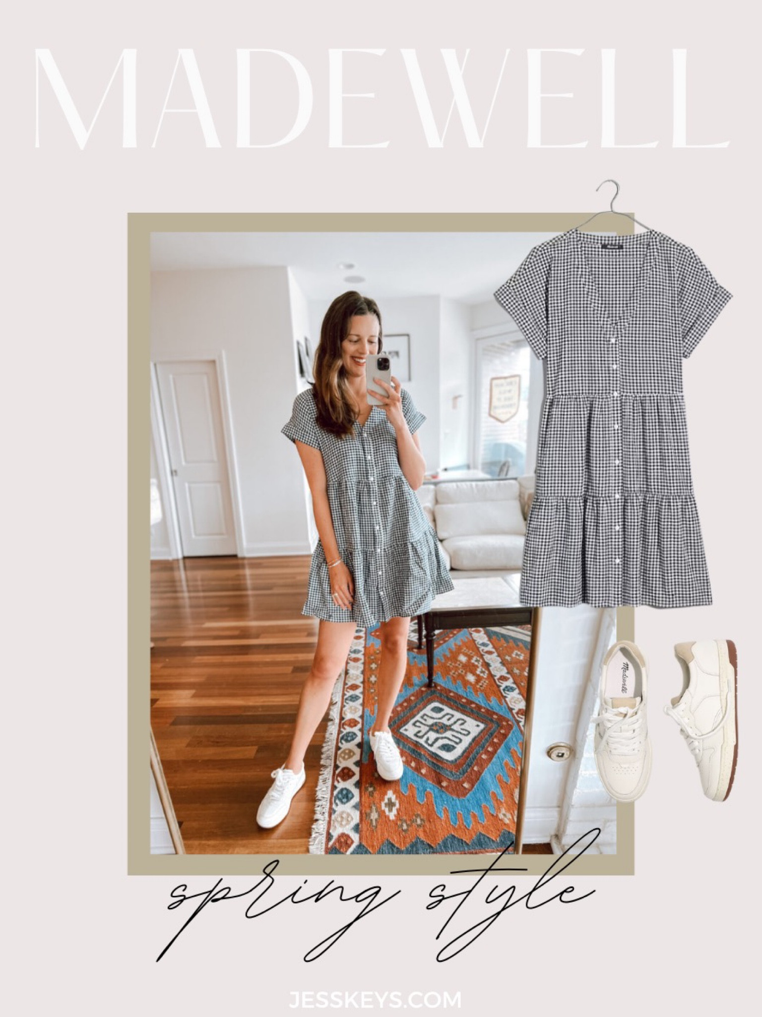 Madewell spring style I am loving 🤍

Black and white dress, spring dress, spring style, white sneakers 

#LTKSeasonal #LTKshoecrush #LTKstyletip
