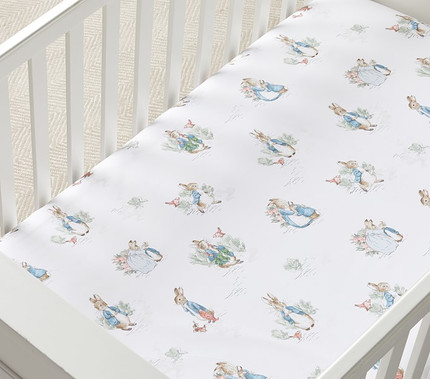 Click for more info about Peter Rabbit™ Organic Crib Fitted Sheet