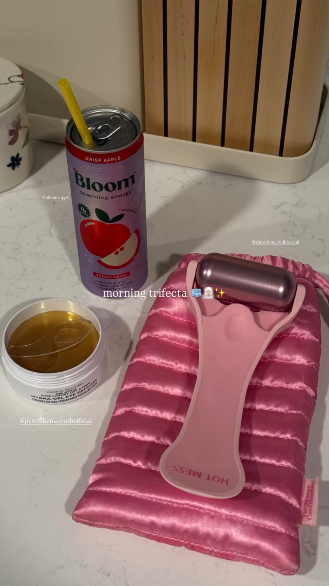 @bloomsupps  @peterthomasrothofficial  @theskinnyconfidential  morning trifecta 🧊✨🧖🏼‍♀️ 

#LTKmorningroutine #LTKdayinmylife #LTKselfcare