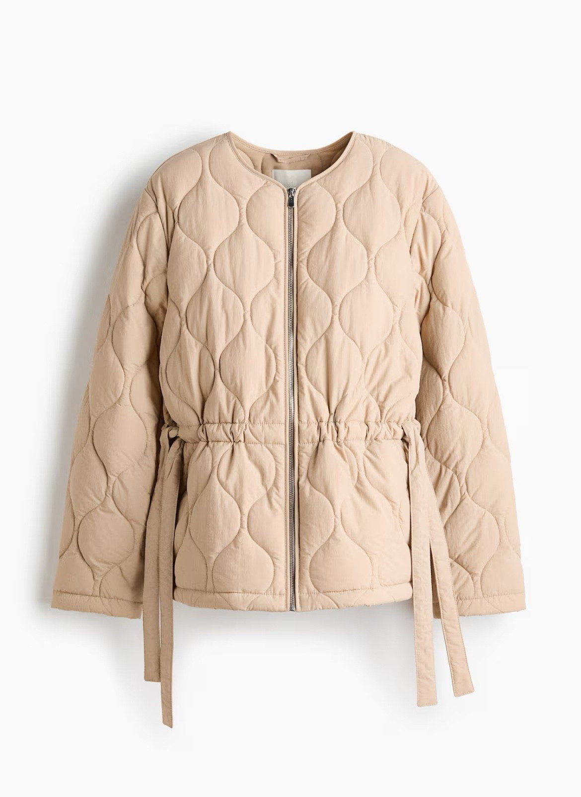 Light tan quilted jacket 

#LTKSeasonal #LTKFindsUnder100