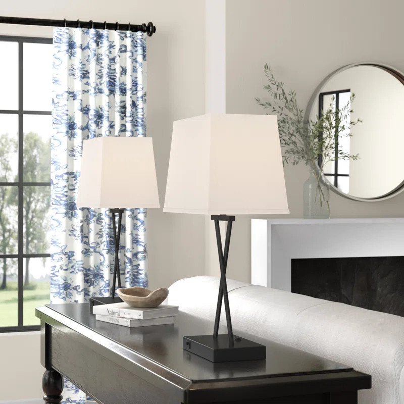 Monterey Metal USB Table Lamp (Set of 2) | Wayfair North America