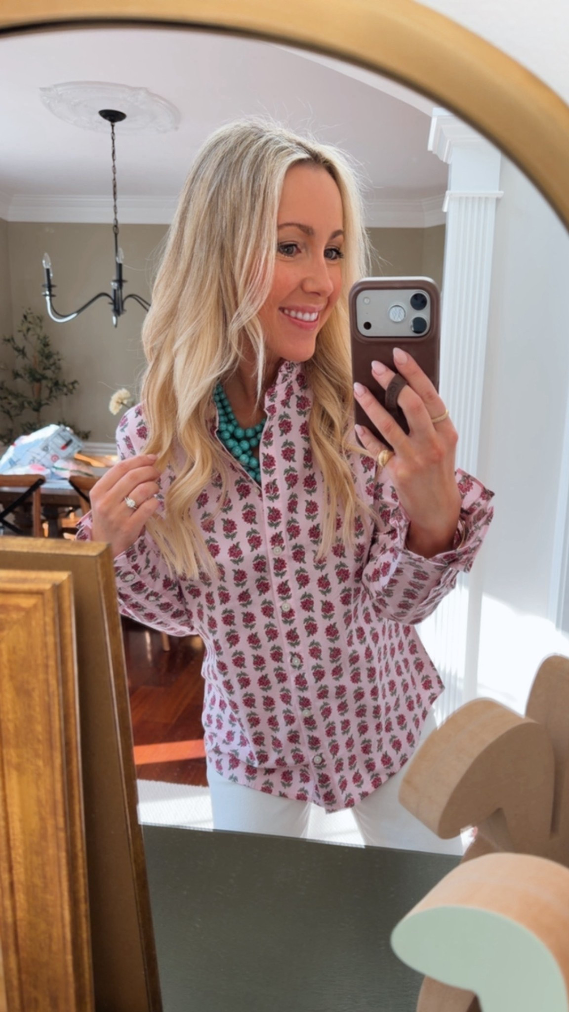 Easter brunch ootd! On sale! Love this floral button down from JCrew factory! And these straight leg white denim are so perfect for spring! Perfect spring  outfit for work! @jcrew 

#LTKSaleAlert #LTKootd