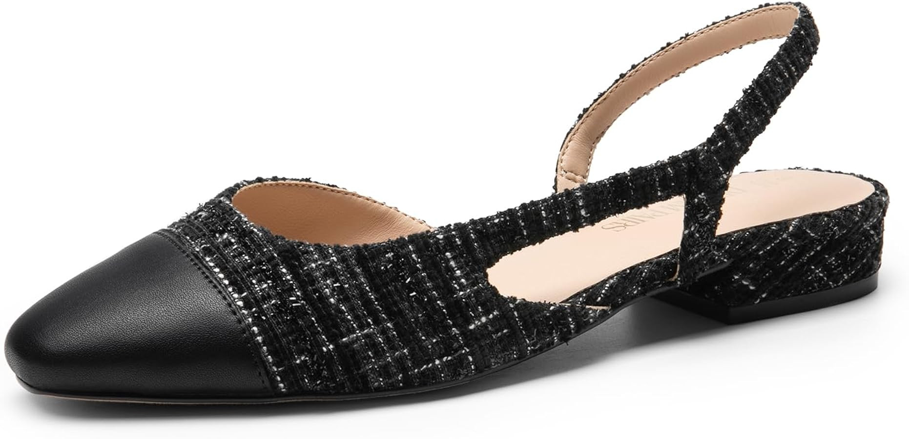 DREAM PAIRS Women's Flats, Square Toe Slingback Flats for Women Dressy Casual Work Office Party, ... | Amazon (US)