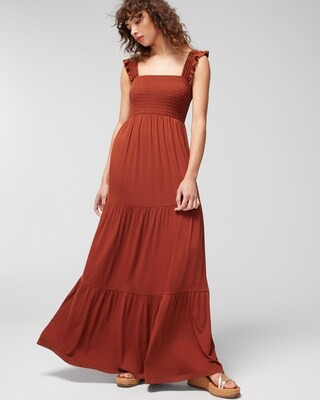 Flutter Sleeve Maxi Bra Dress | SOMA