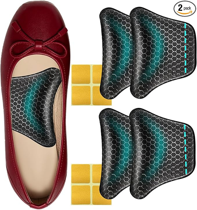 Plantar Fasciitis Relief Arch Support Insert Soft Gel Arch Pad Adhesive Orthotic Shoe Insole for ... | Amazon (US)