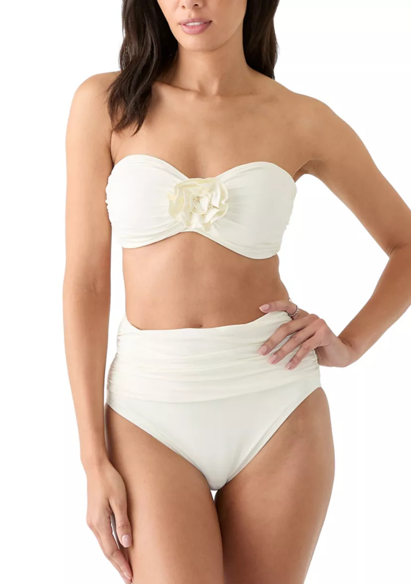 Rosette Solids Bandeau Swim Bra | Belk