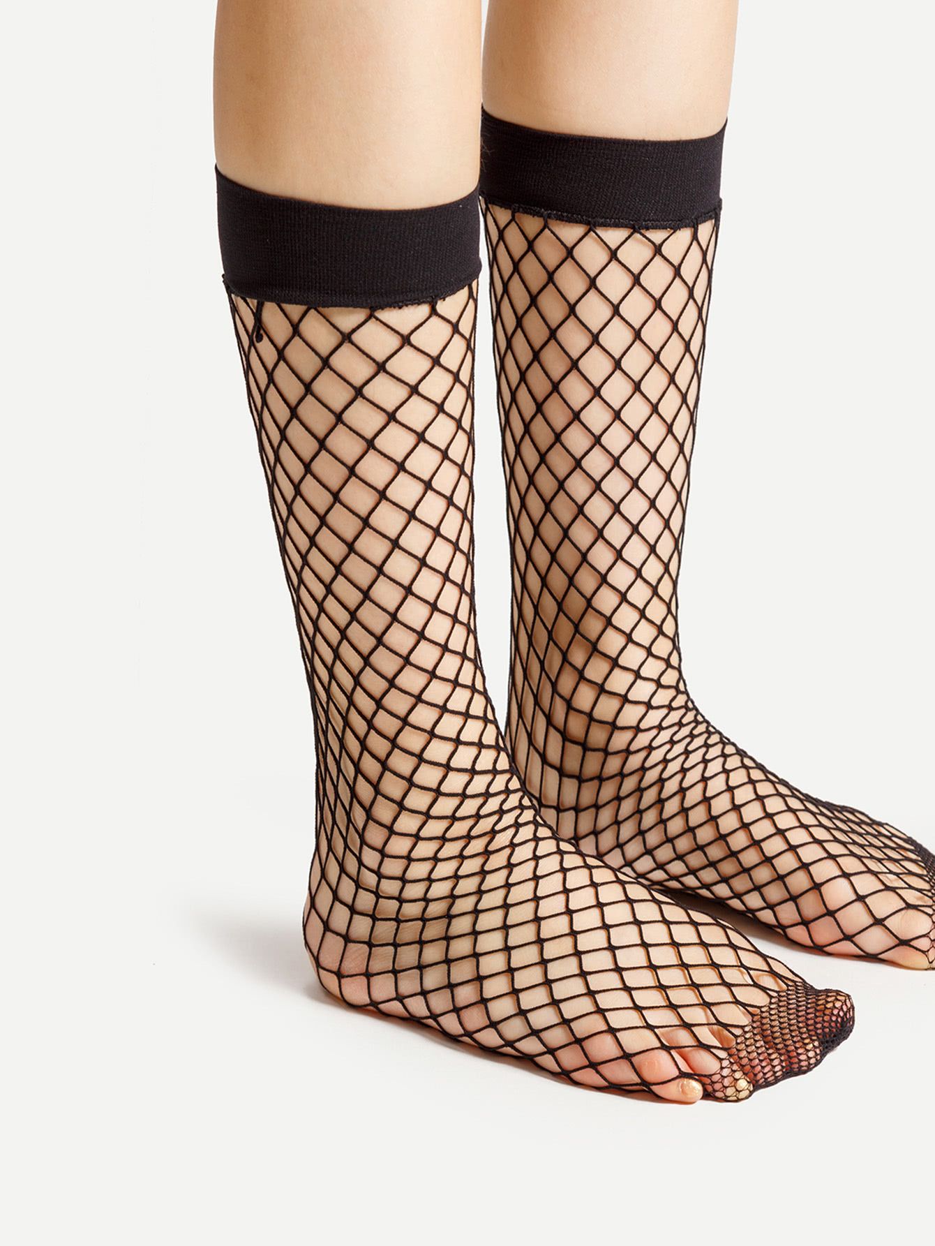 Fishnet Ankle Socks 3 Pairs | SHEIN