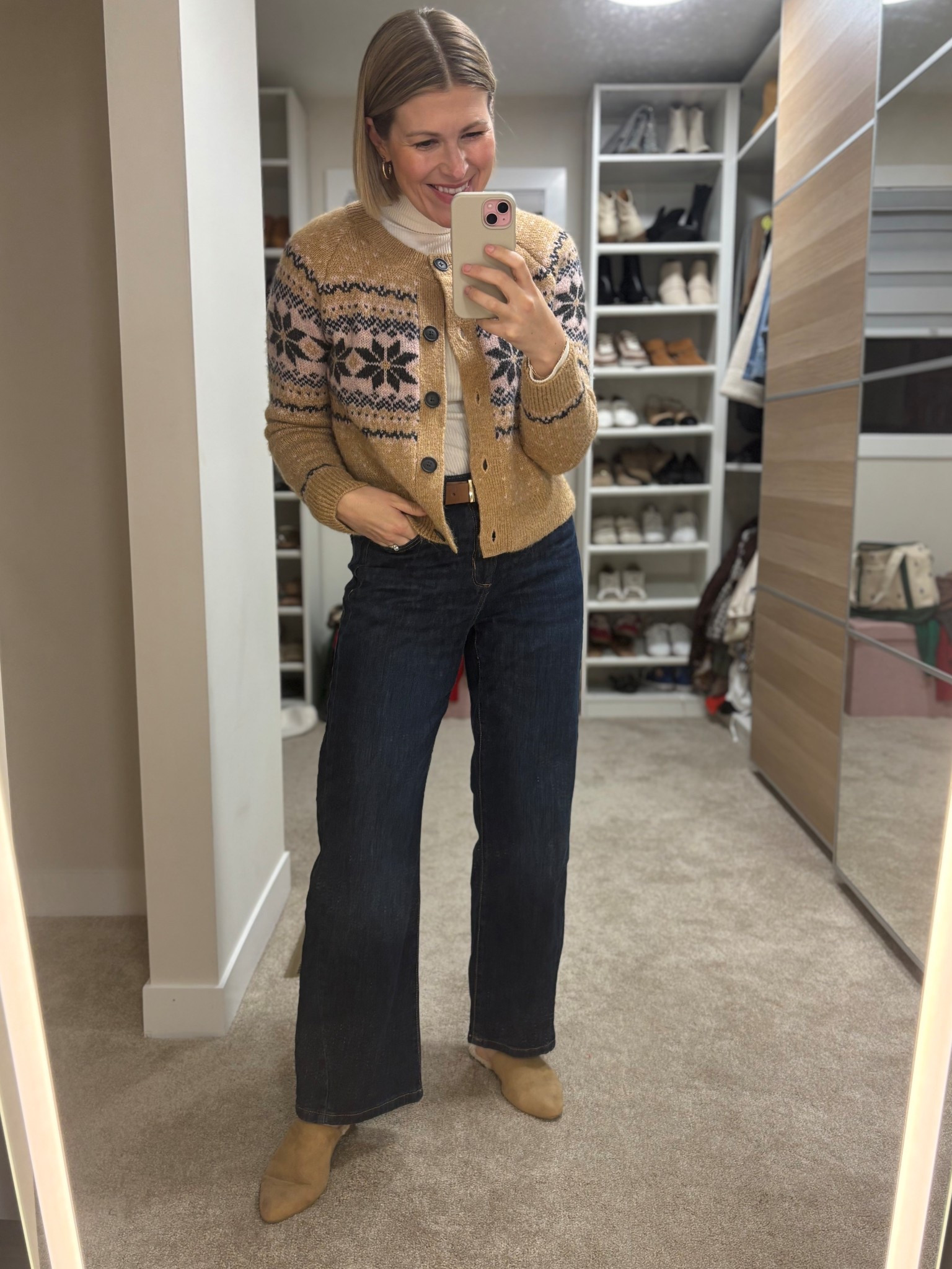 Casual and cute winter outfit 

Turtleneck & sweater- medium 
Jeans- size 6

#LTKFindsUnder50 #LTKSeasonal #LTKHoliday