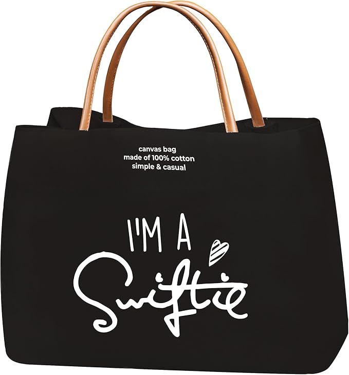 UNLOCKCUP Women Tote Bag Cotton Canvas - Wife Mom Gifts, Mother's Day, Birthday, Valentine | Amazon (US)