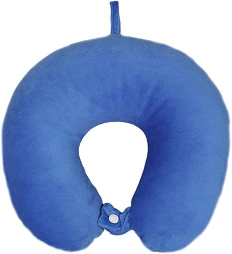 CHDN Travel Pillow Cute Comfortable&Washable Neck Pillow for Airplane Travel Office(Drak Blue) | Amazon (US)