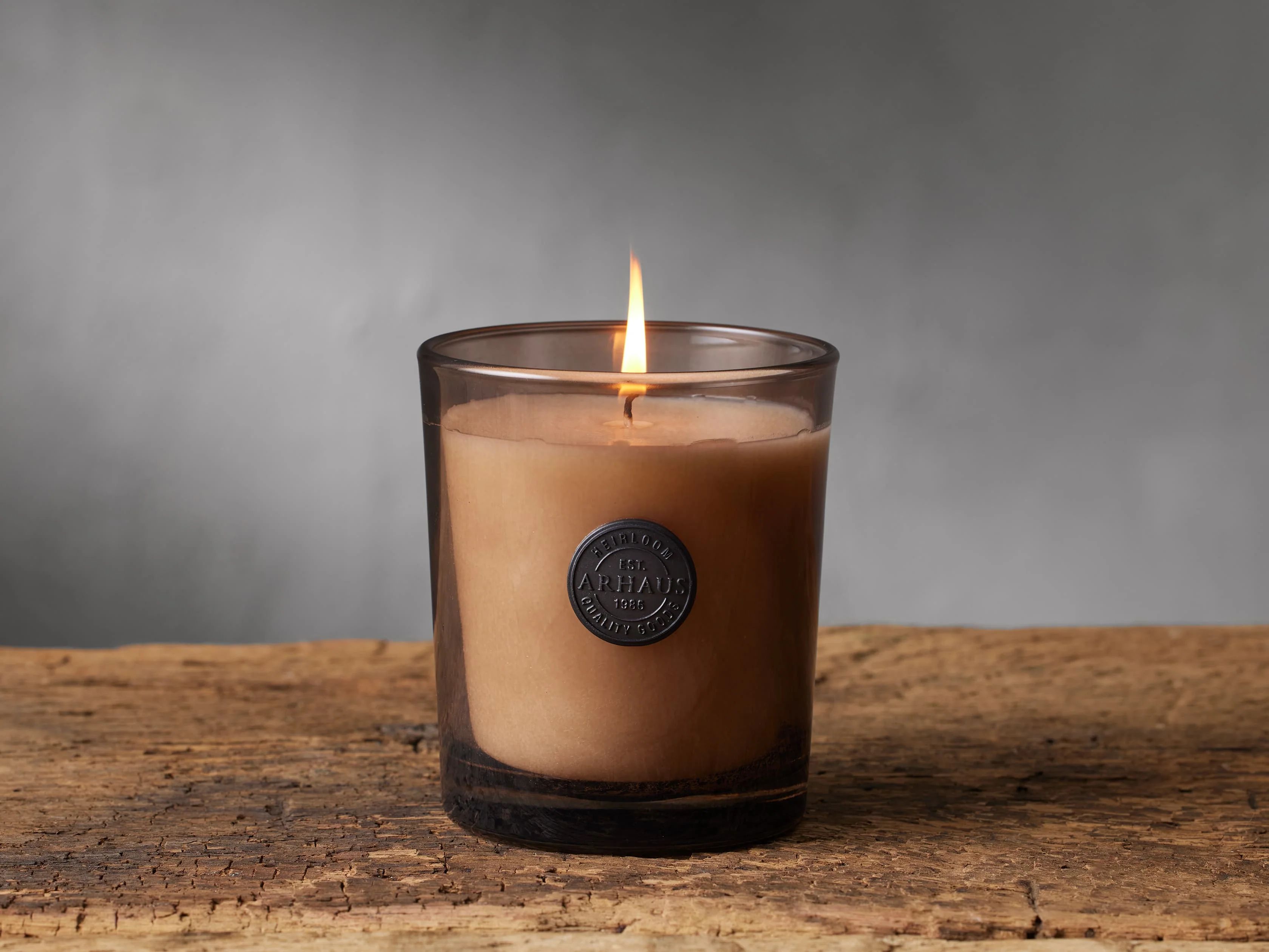 Signature Candle in Sandalwood Leaf and Tobacco | Arhaus