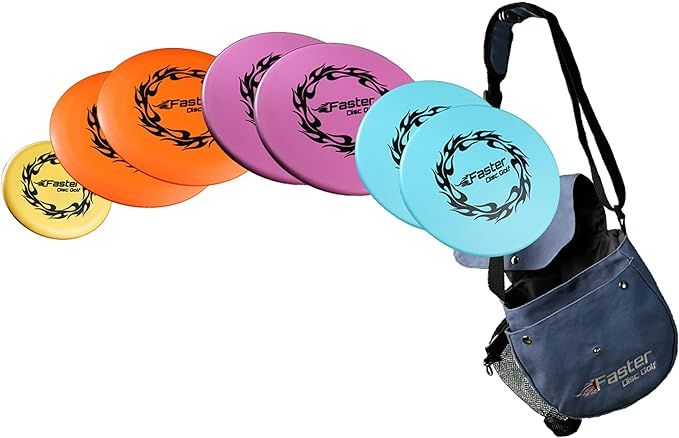 Faster Disc Golf Set. Everything Beginners -Intermediate Golfers Need | 7 Discs: 2 Drivers, 2 Mid... | Amazon (US)