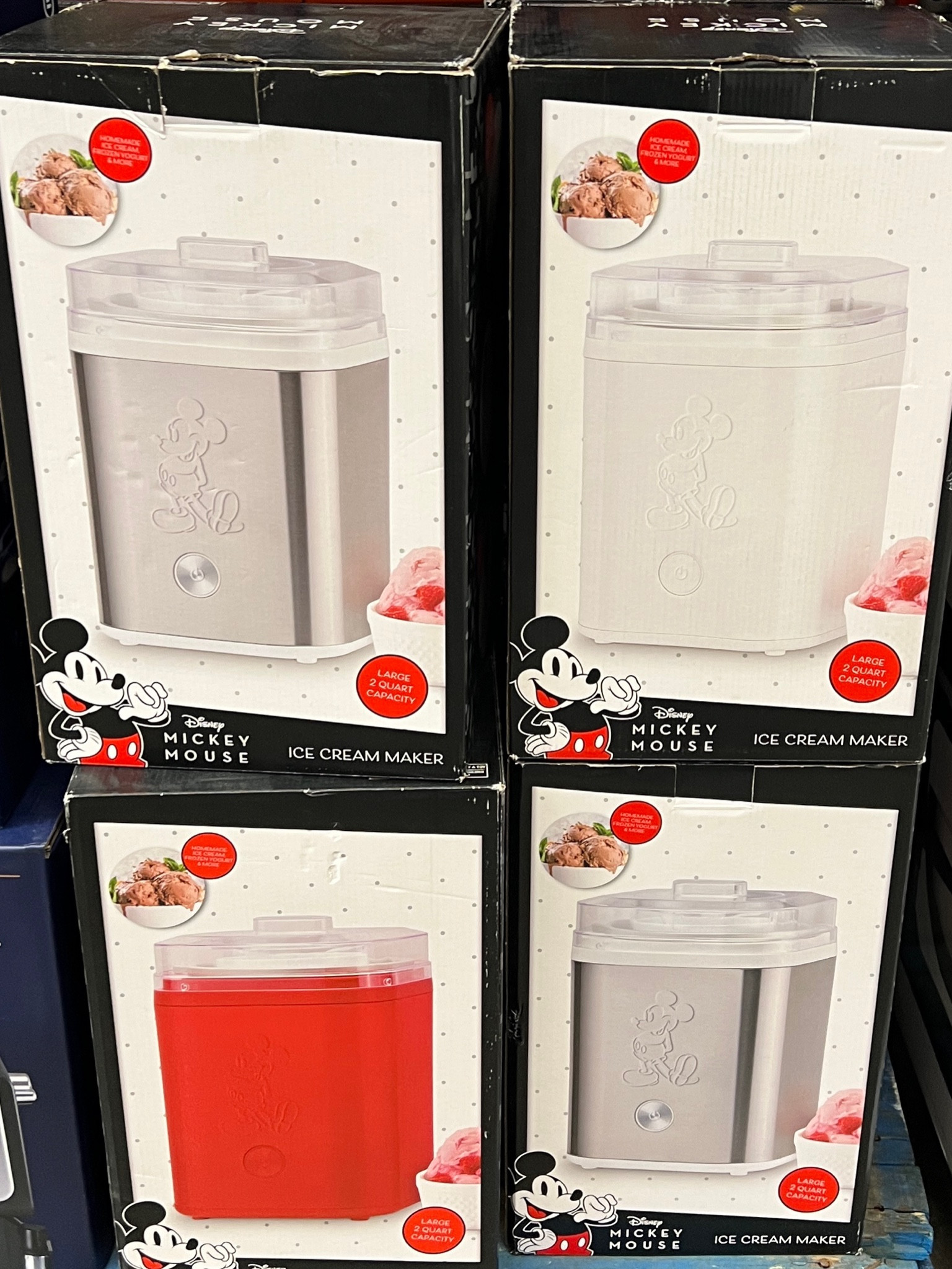 Mickey Mouse 2 Quart Electric Ice Cream Maker